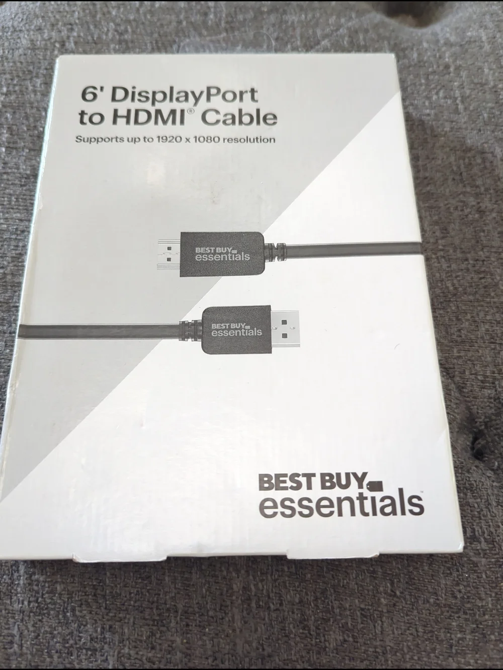 Best Buy Essentials 6' DisplayPort to HDMI Cable - Black